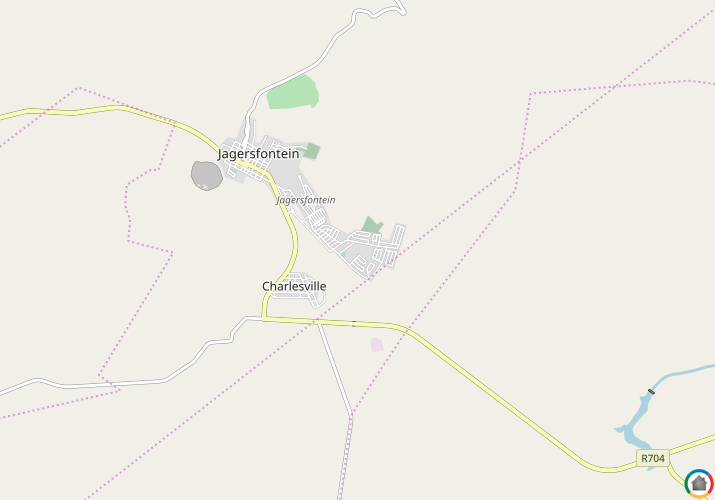 Map location of Jagersfontein